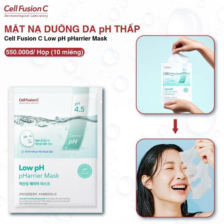 Mặt Nạ Dưỡng Da pH Thấp - Cell Fusion C Low pH pHarrier Mask, Hộp 10 miếng